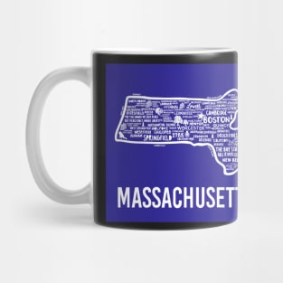 Massachusetts Map Mug